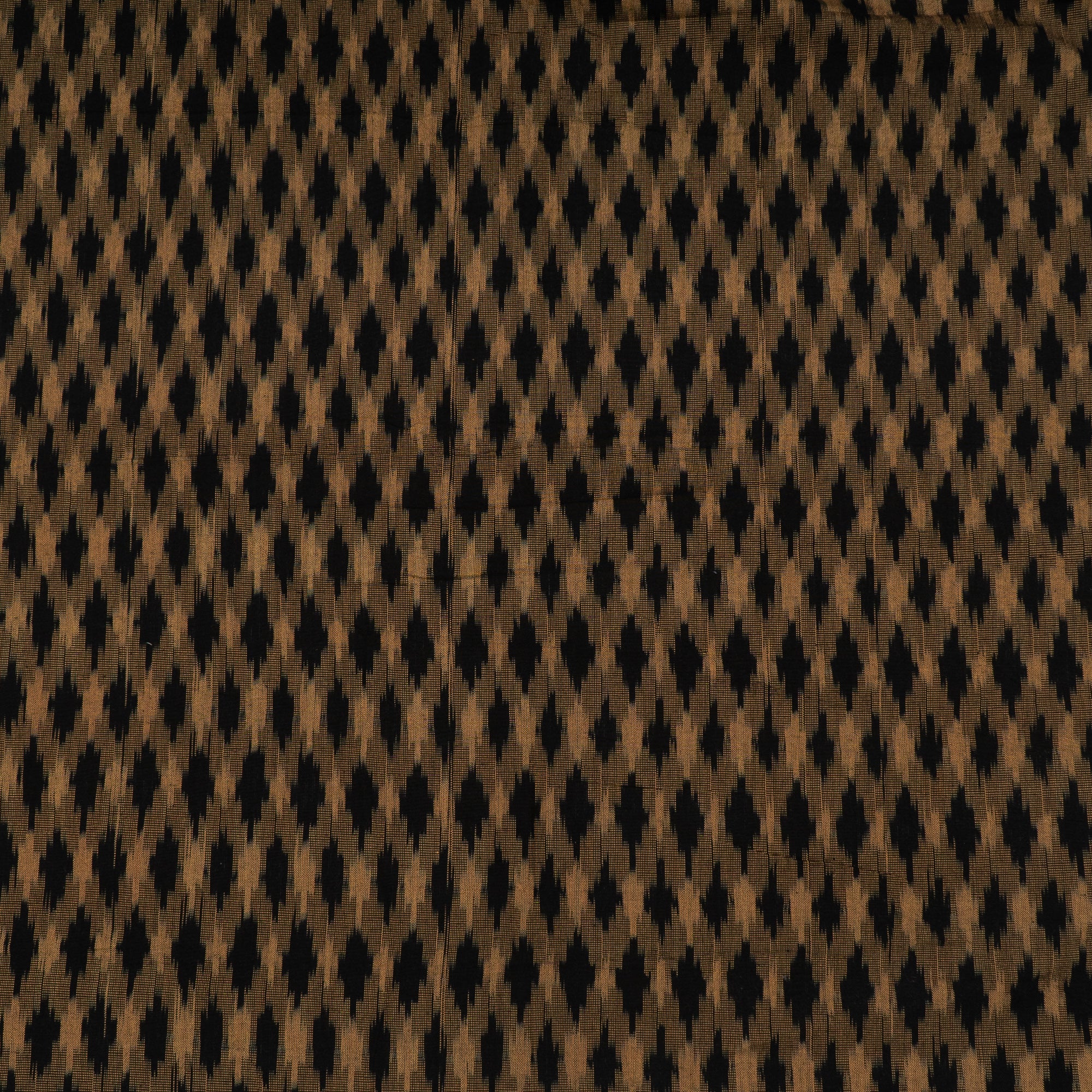 Brown & Black Thick Cotton Handloom Ikat (Sku: IKK-531)