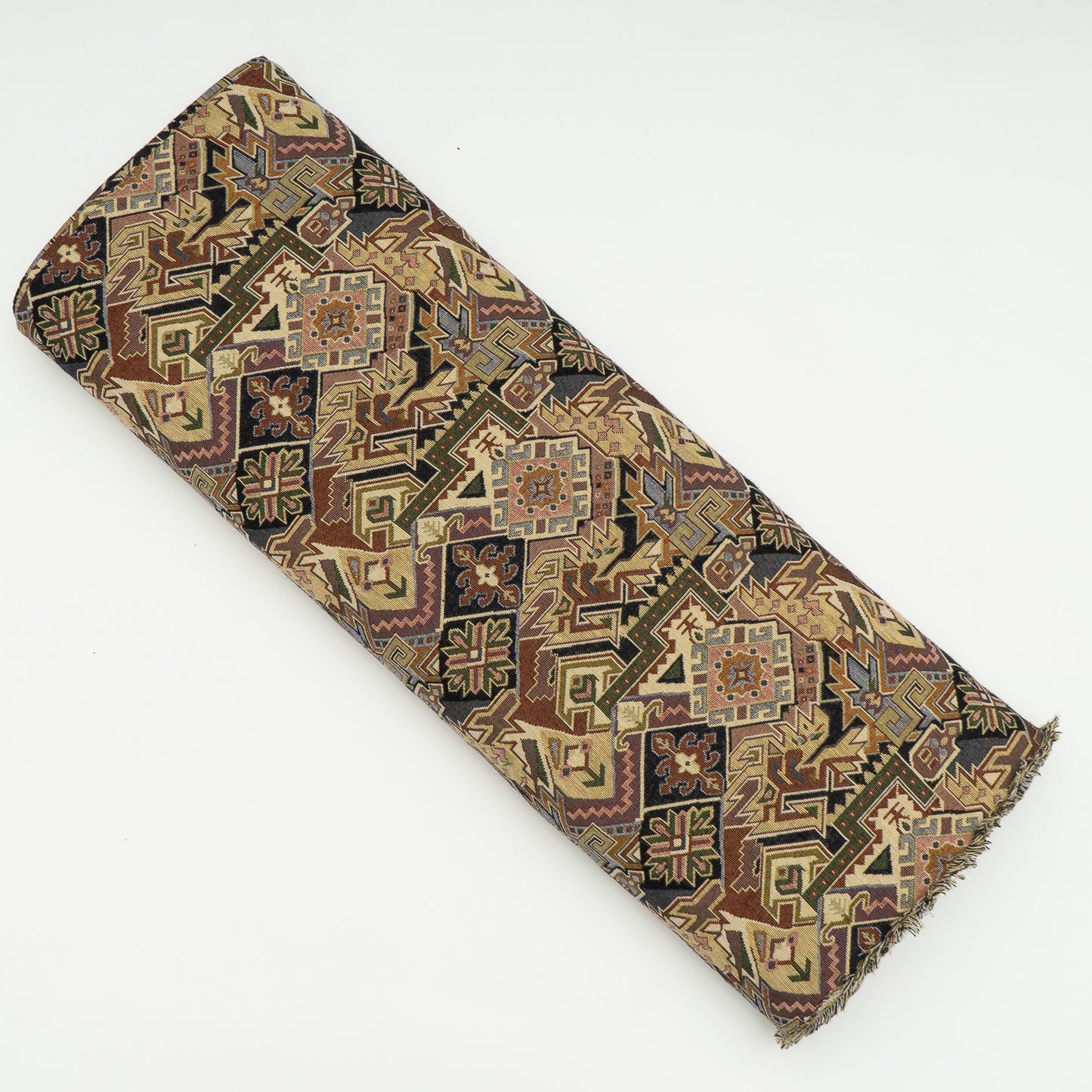 Multicolor Geometric Cotton Blend Jacquard (Sku: JDD-379)