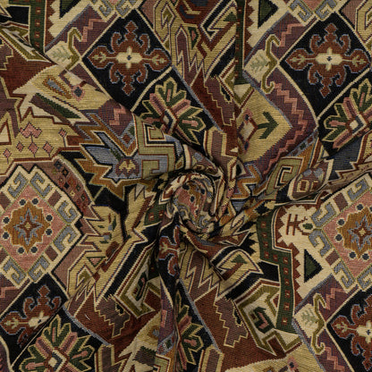 Multicolor Geometric Cotton Blend Jacquard | SKU: JDD-379