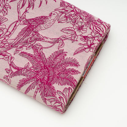 Pink Tropical Design Cotton Blend Jacquard | SKU: JDD-343
