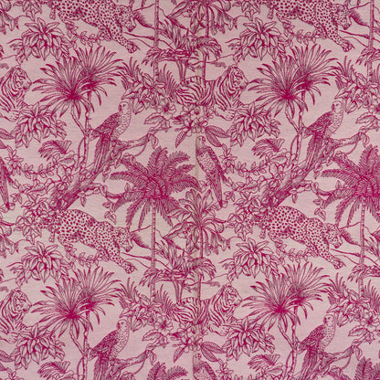 Pink Tropical Design Cotton Blend Jacquard | SKU: JDD-343