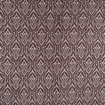 Purple & White Cotton Jacquard Fabric | SKU: JDD-383