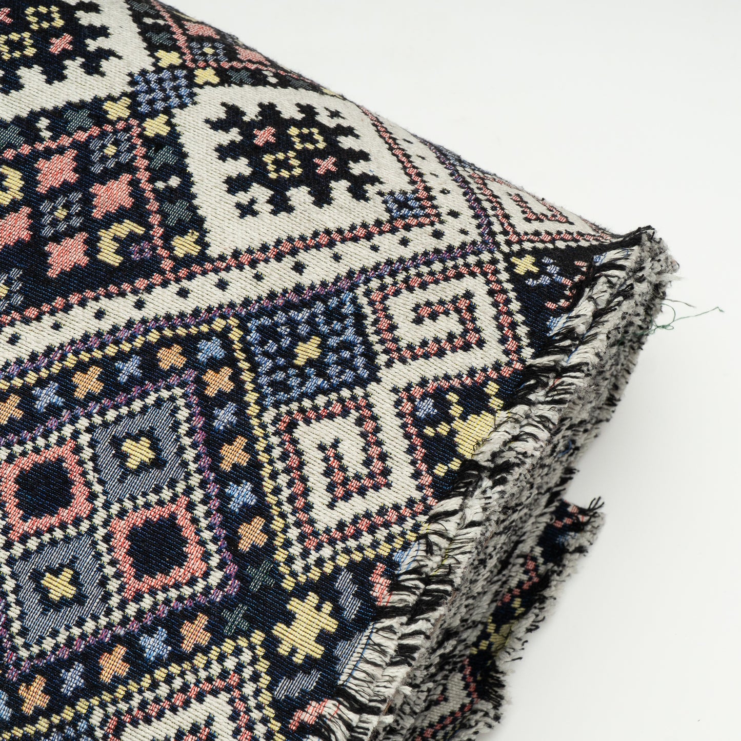 Multi Color Cotton Jacquard Fabric (Sku: JDD-376)