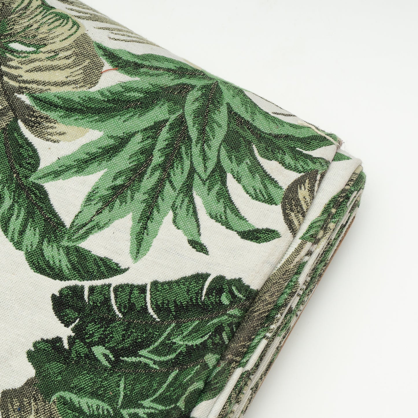 Green Floral Cotton Jacquard (Sku: JDD-362)