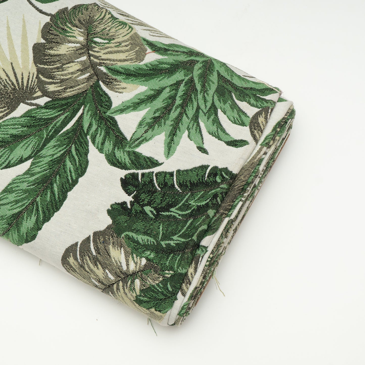 Green Floral Cotton Jacquard (Sku: JDD-362)