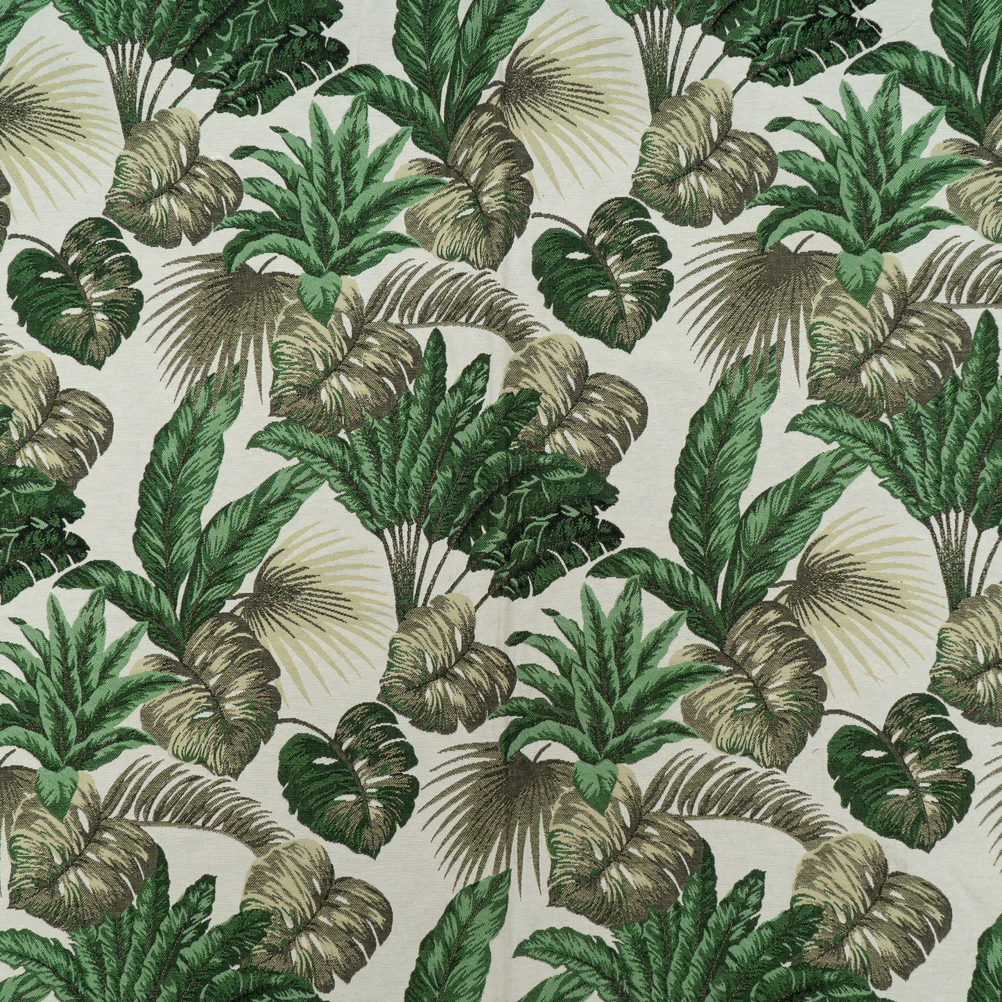 Green Floral Cotton Jacquard (Sku: JDD-362)