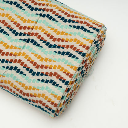Multicolor Stripe Cotton Blend Jacquard | SKU: JDD-373