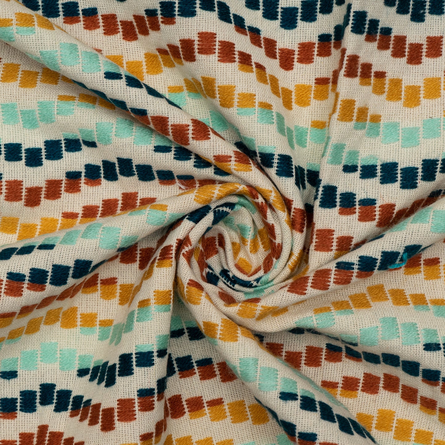 Cotton jacquard fabric (Sku: JDD-373)