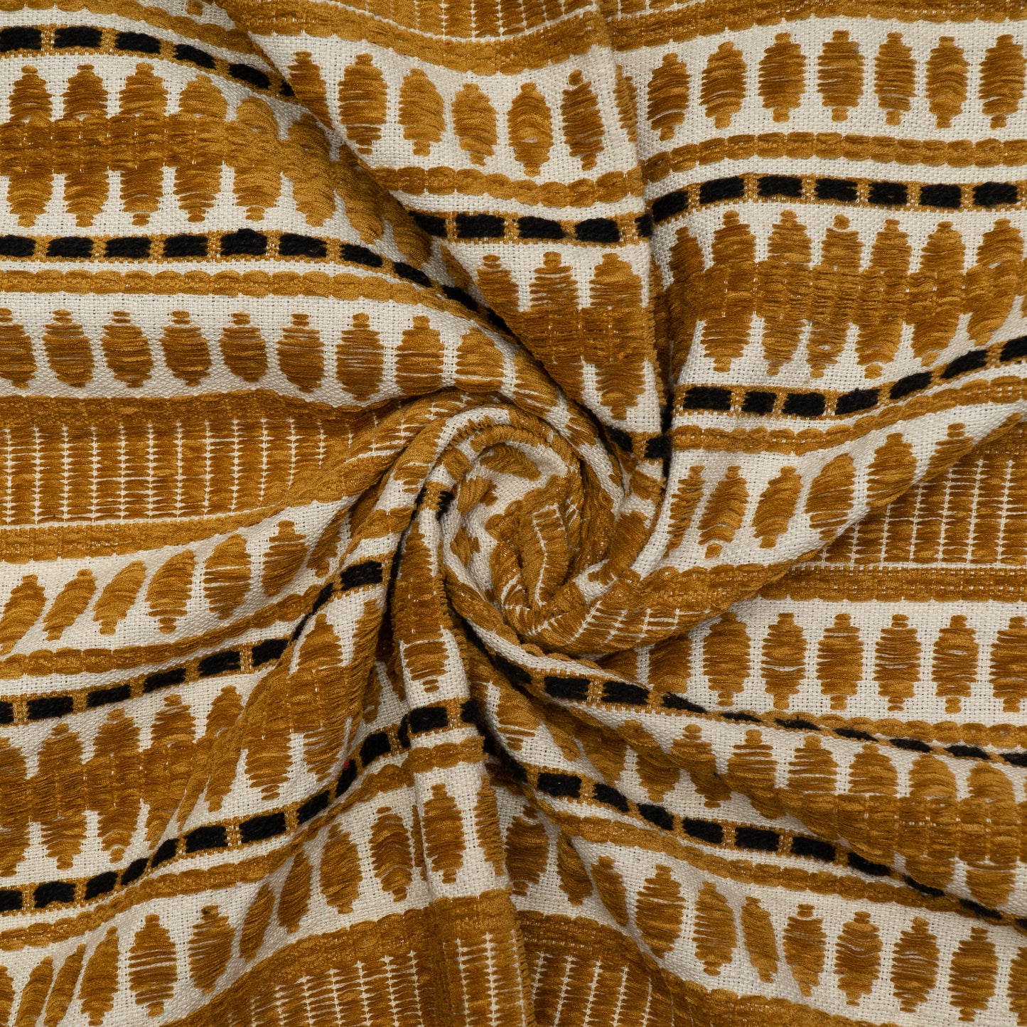 Brown & White Cotton Capsule Jacquard (Sku: JDD-361)