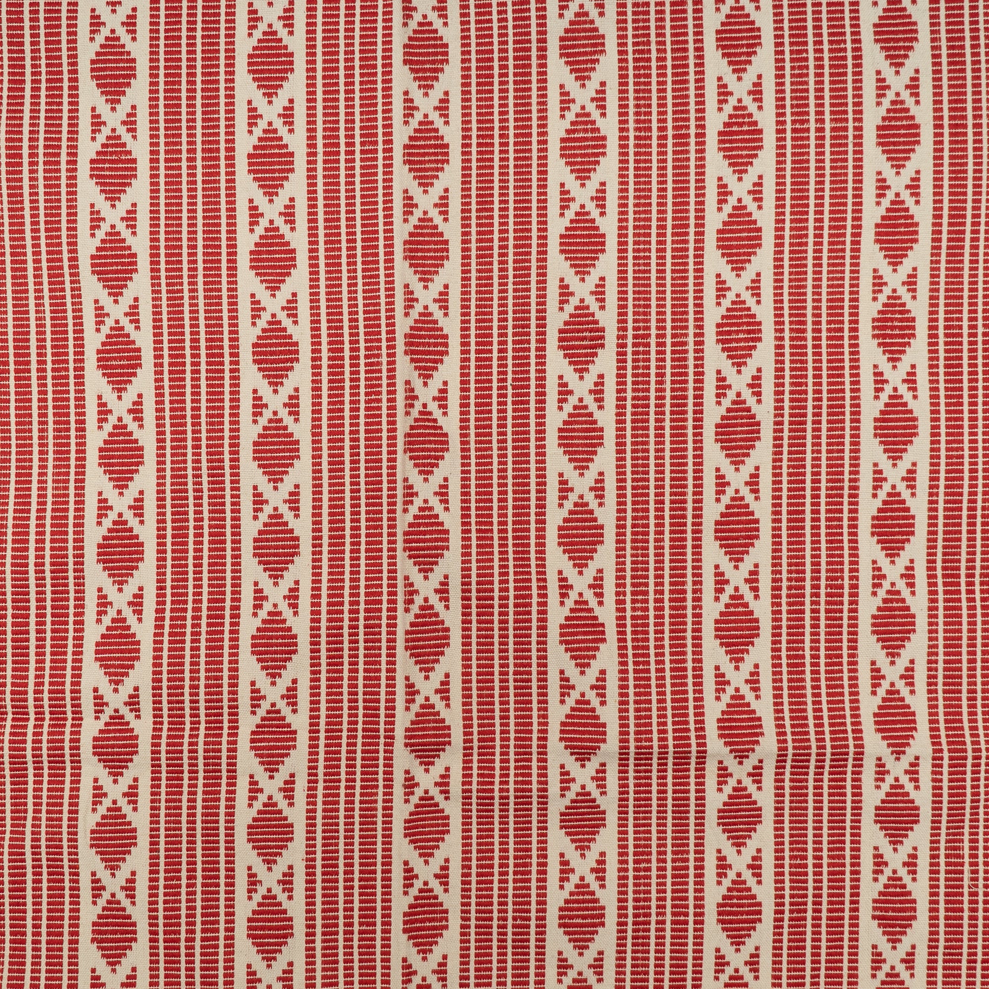 Red & White Cotton Jacquard (Sku: J-481)
