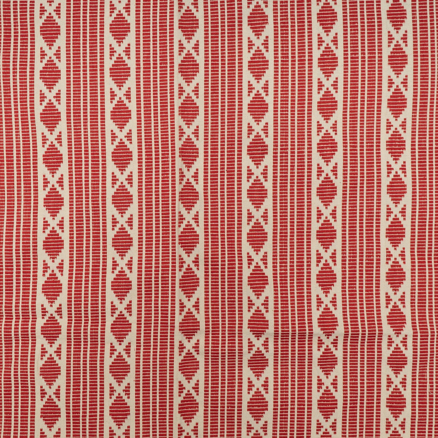 Red & White Cotton Jacquard (Sku: J-481)