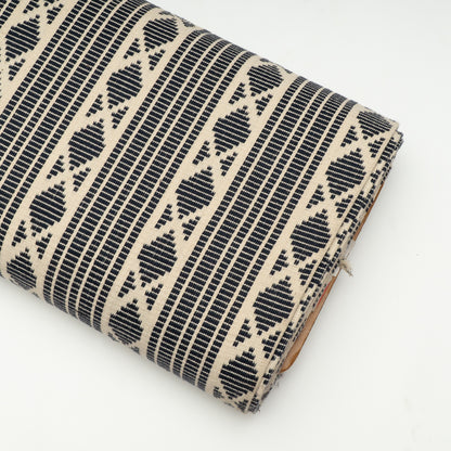 Black & White Thick Cotton Jacquard | SKU: J-480