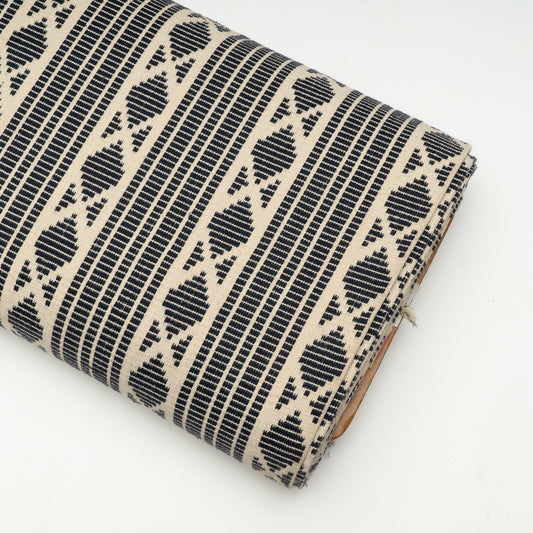 Black & White Thick Cotton Jacquard | SKU: J-480
