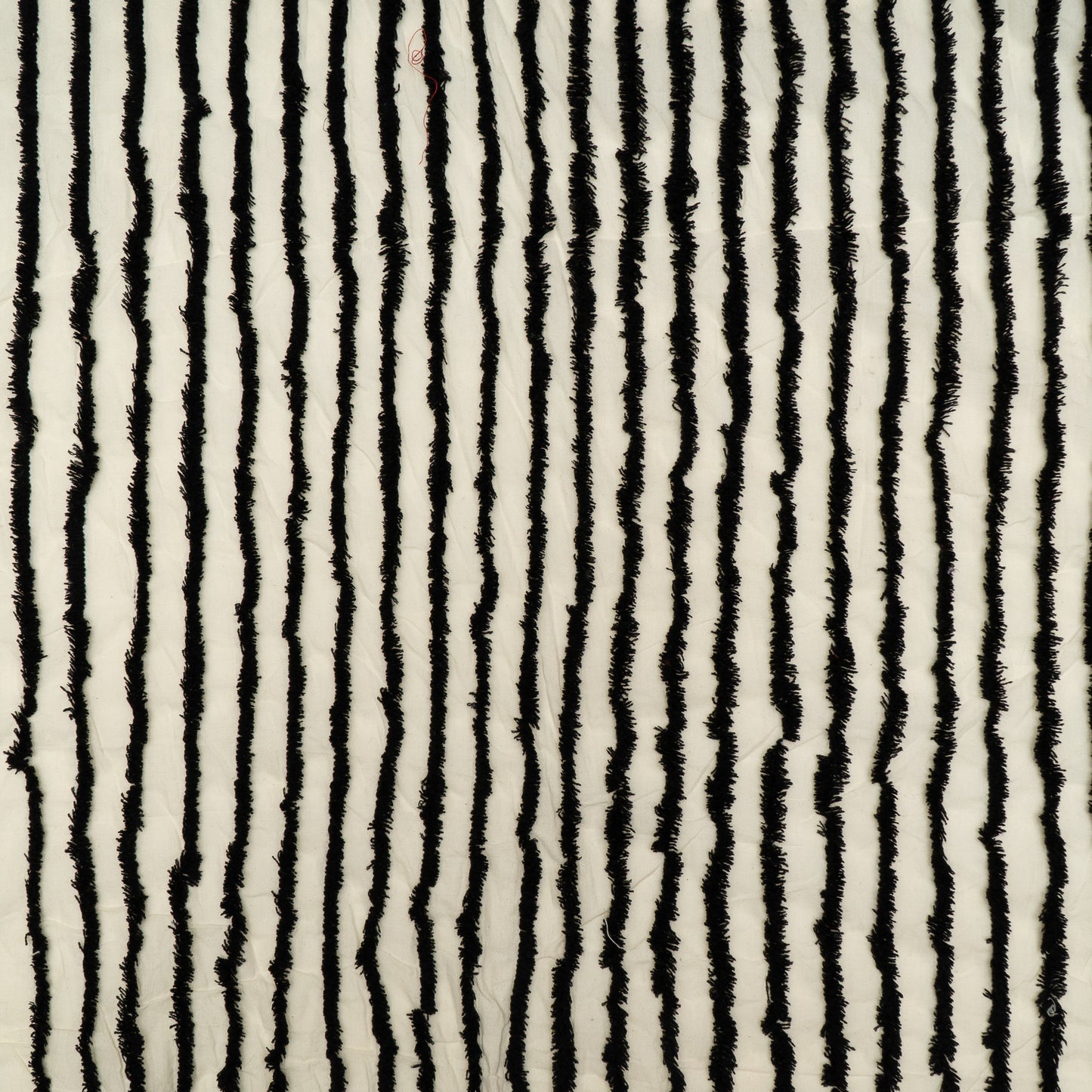 Black Tufting Stripe on Cotton Cambric Base (Sku: J-340)