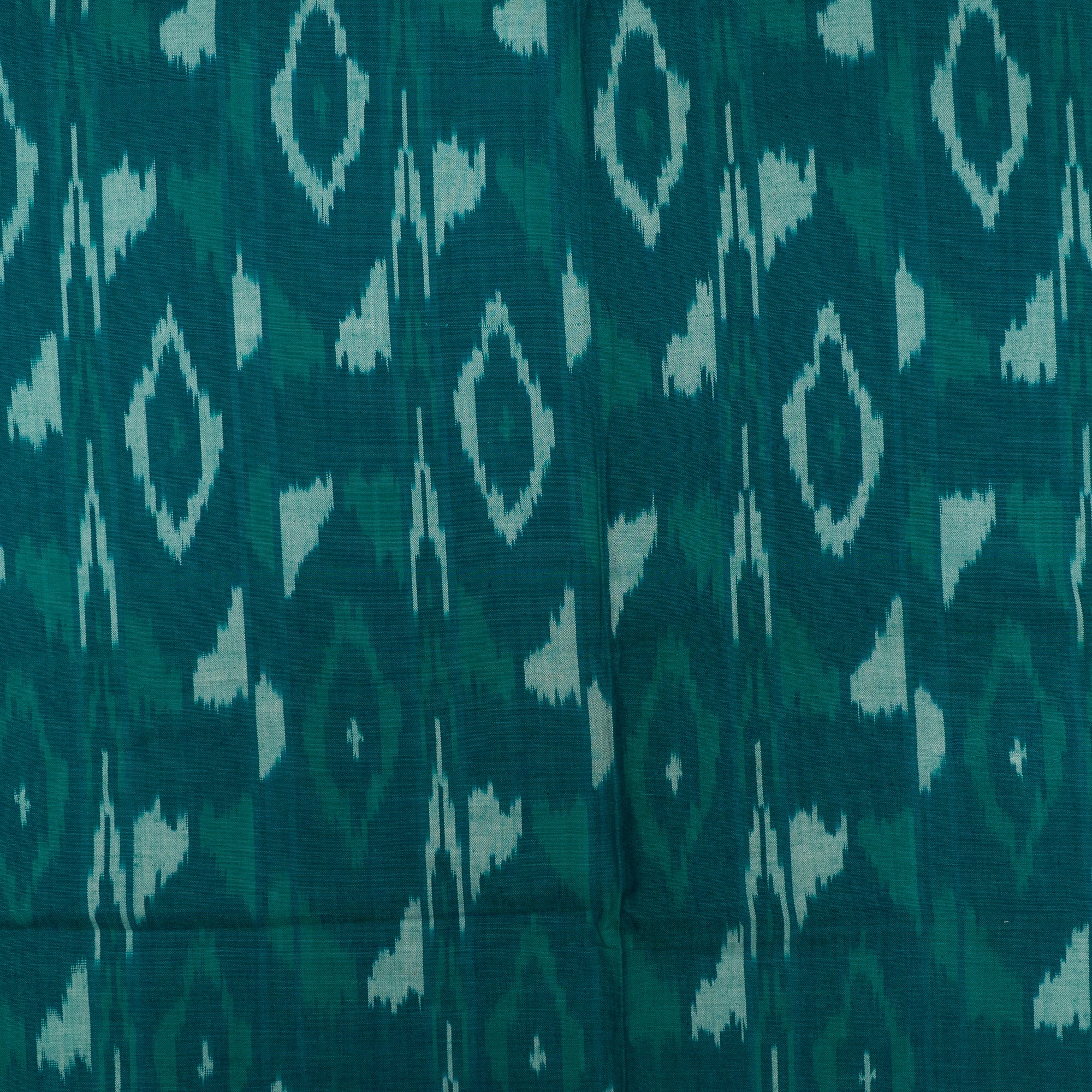 Green Cotton Handloom Ikat (Sku: F-60)