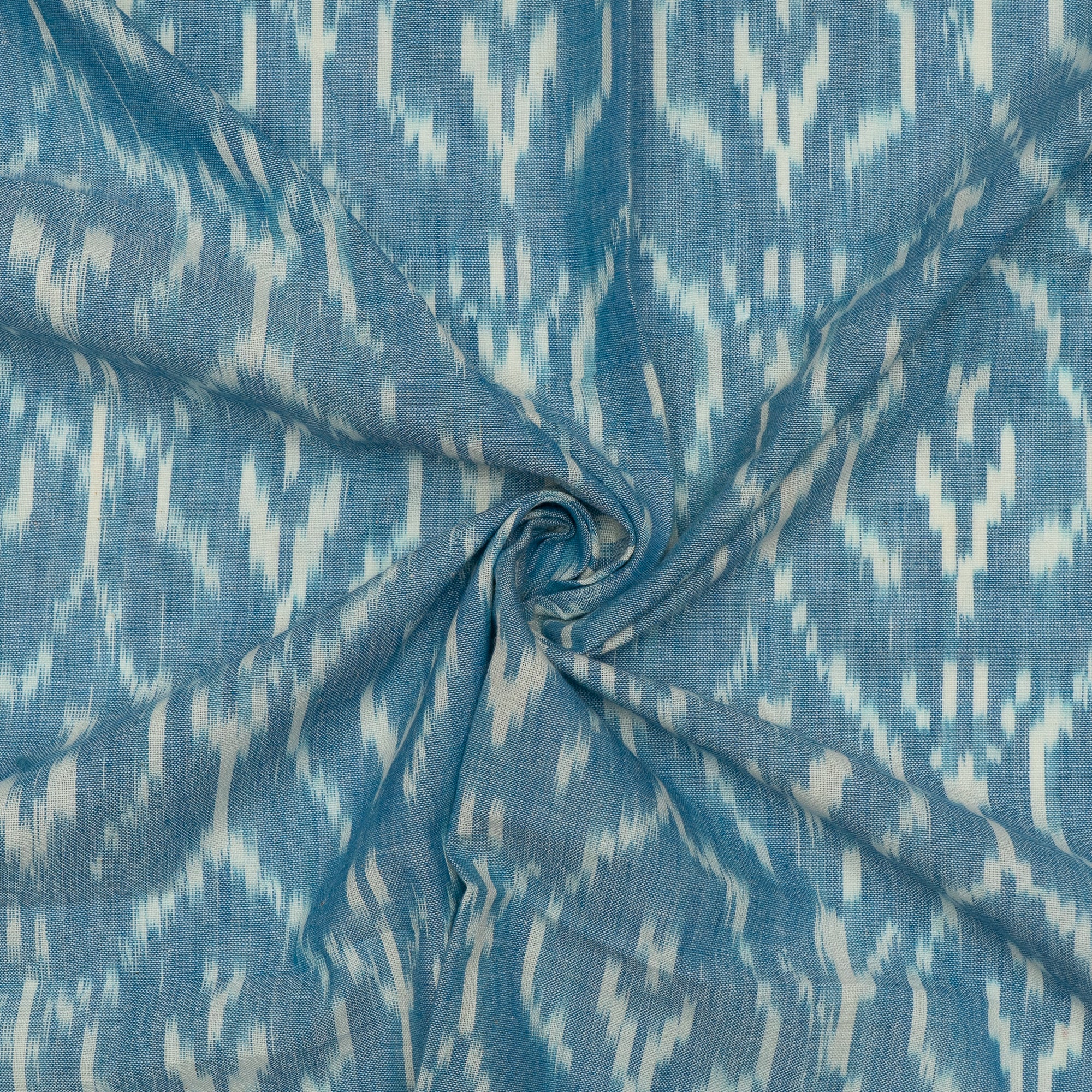 Blue Cotton Handloom Ikat (Sku: F-61)