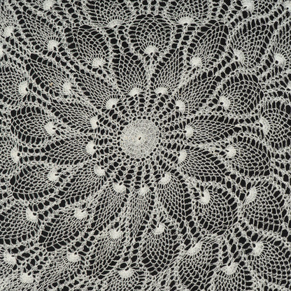 White Dyeable Cotton Viscose Hand Crochet Net Fabric (2 Meter Skirt Design Pannel)