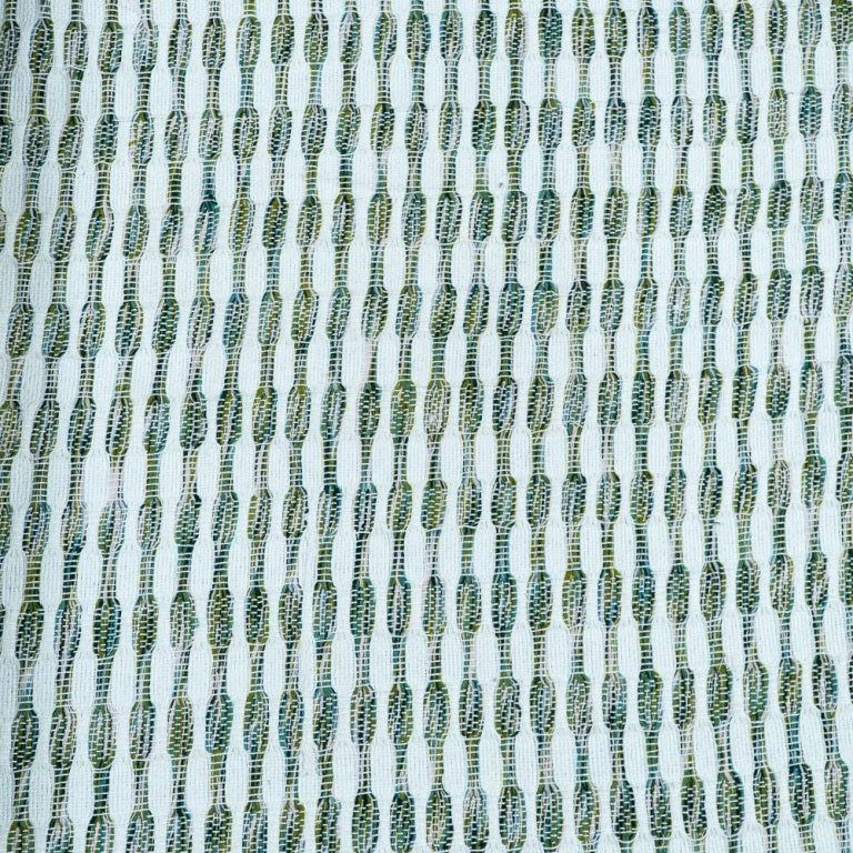 Green & White Cotton Jacquard (Sku: J-509)