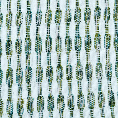Green & White Capsule Cotton Acrylic Jacquard | SKU: J-509