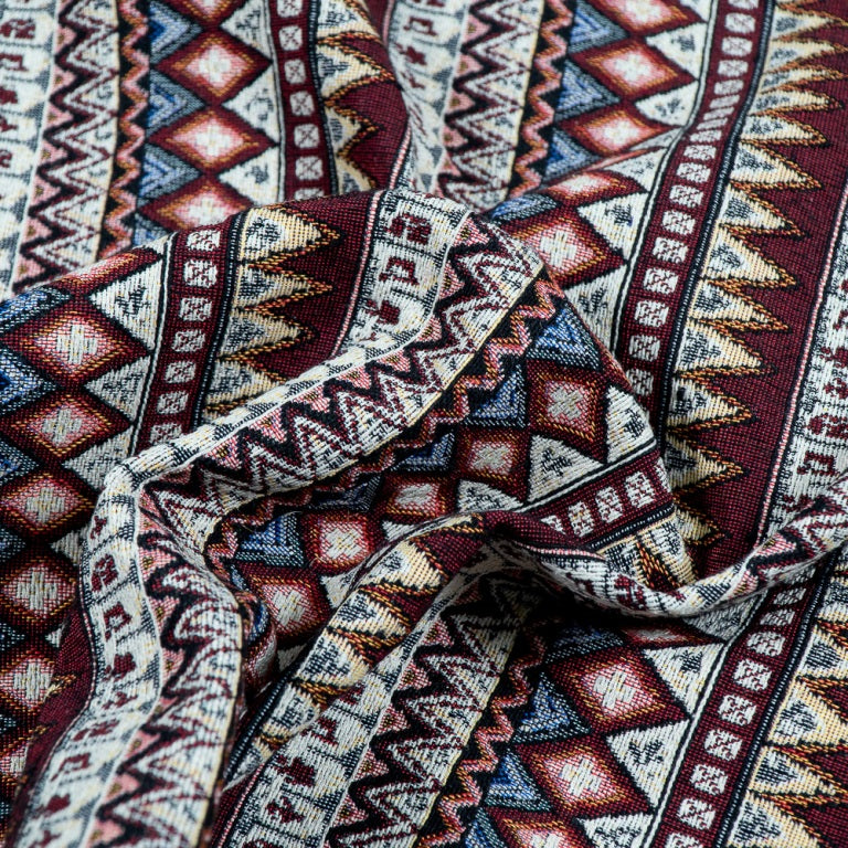 Brown Cotton Blend Jacquard (Sku: JDD-219)