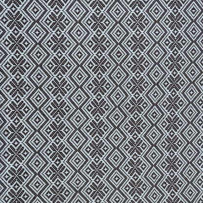 Brown & White Diamond Cotton Jacquard Fabric | SKU: JDD-246
