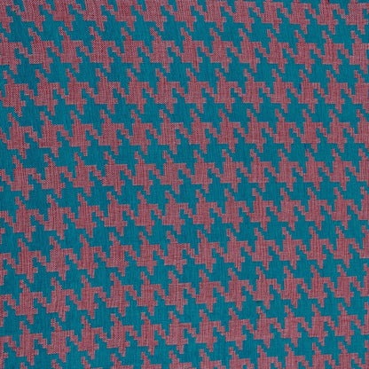 Blue Houndstooth Cotton Jacquard | SKU: J-403