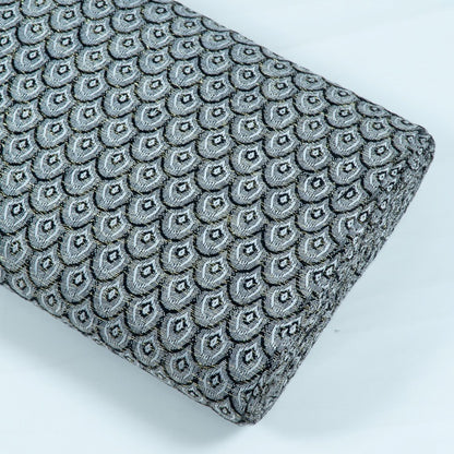 Black & White Cotton Lurex Jacquard | SKU: J-412