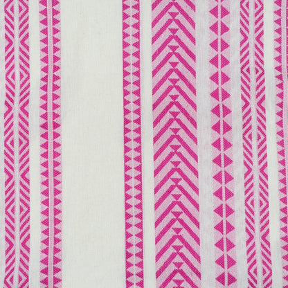 Pink & White Cotton Jacquard | SKU: J-390