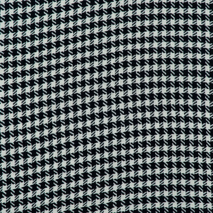 Black & White Cotton Houndstooth Jacquard | SKU: J-414