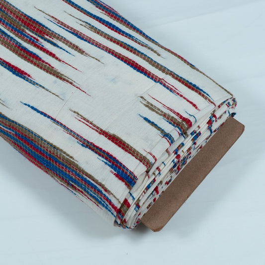 Red & Blue Lightweight Cotton Jacquard (Sku: JDD-320)