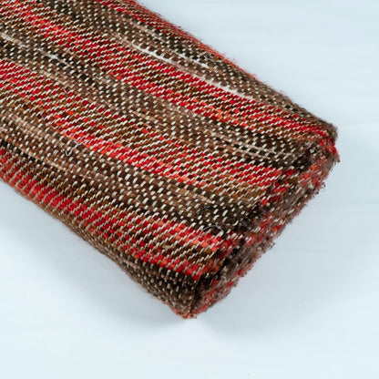 Red & Brown Acrylic Jacquard | SKU: J-341