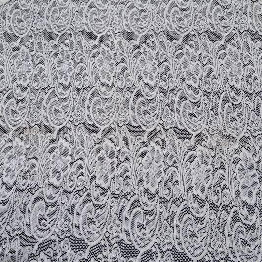 Floral Design Dyeable Cotton Net (SKU: N-111)