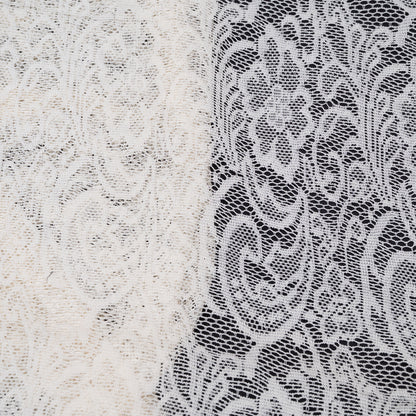 Floral Design Dyeable Cotton Net (SKU: N-111)