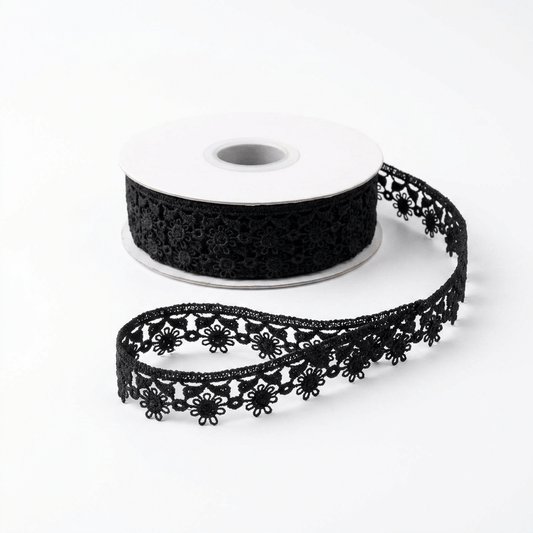 Black Polyester Lace Set of 5 Meter | B-13