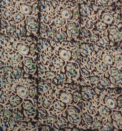 Multicolor Cotton Kalamkari Block Printed Fabric (SKU: B-145)