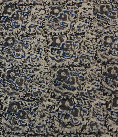 Multicolor Cotton Kalamkari Block Printed Fabric (SKU: B-146)