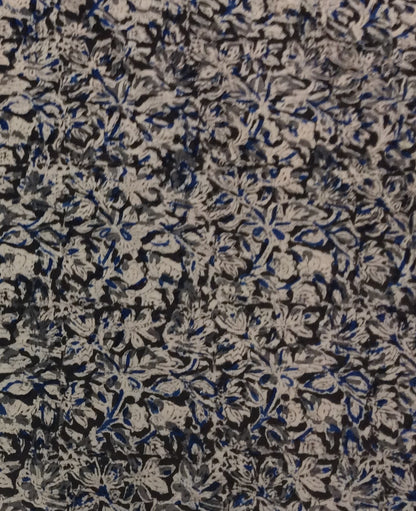 Multicolor Cotton Kalamkari Block Print (Width: 44 inches or 112 cm)