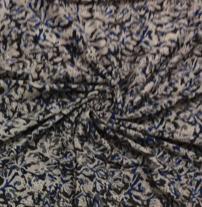 Multicolor Cotton Kalamkari Block Print (Width: 44 inches or 112 cm)