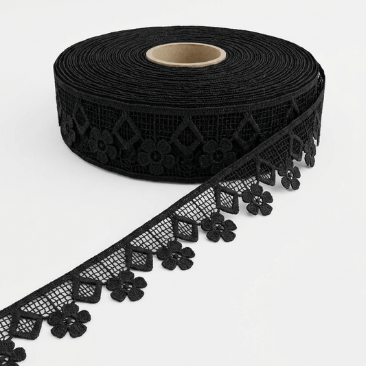 Black Polyester Lace Set of 5 Meter | B-15