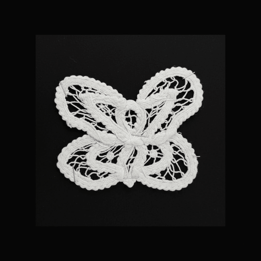 Butterfly Dyeable Cotton Batten Berg Patch (Width : 3 Inch & Lenght : 2 Inch)