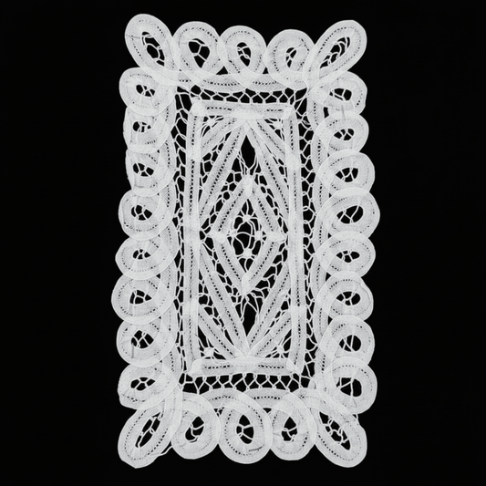 White Dyeable Cotton Batten Berg Patch (Width : 6 Inch & Lenght : 10.5 Inch)