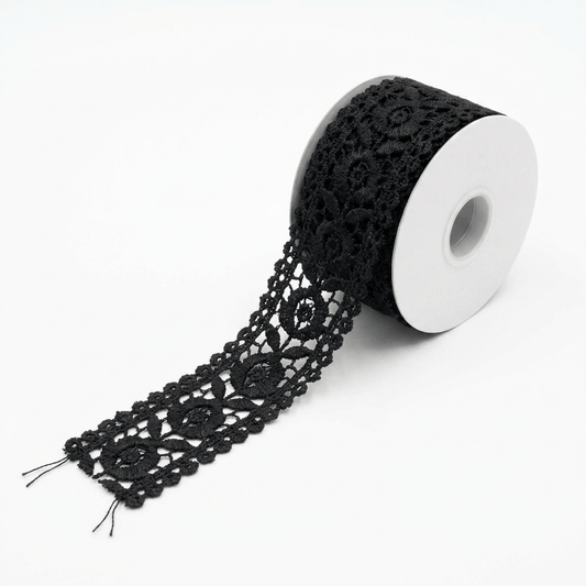Black Polyester Lace Set of 5 Meter | B-22