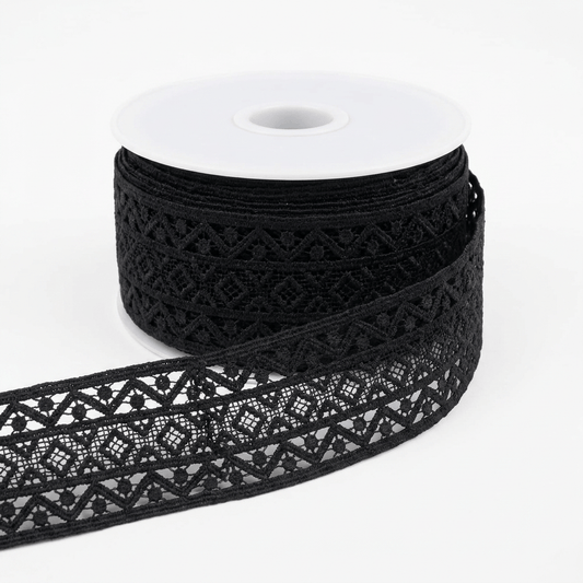 Black Polyester Lace Set of 5 Meter | B-29