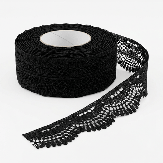 Black Polyester Lace Set of 5 Meter | B-36