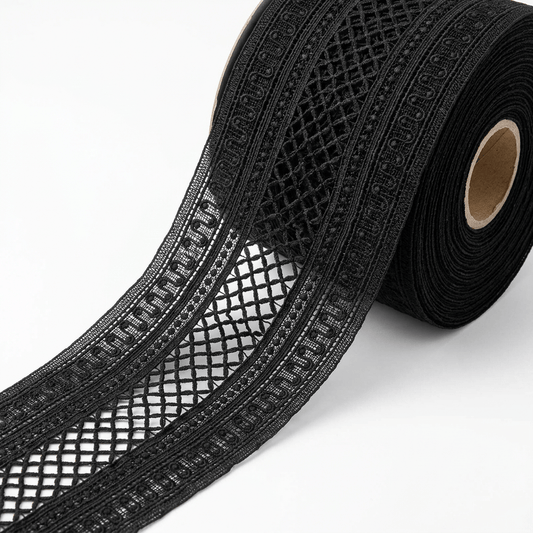 Black Polyester Lace Set of 5 Meter | B-44