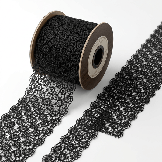 Black Polyester Lace Set of 5 Meter | B-48