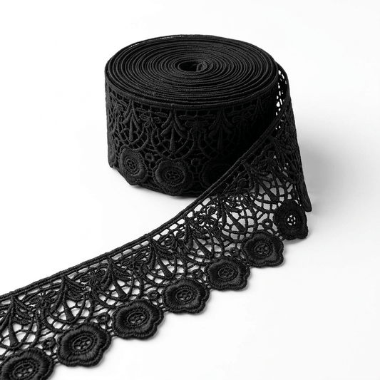 Black Polyester Lace Set of 5 Meter | B-52
