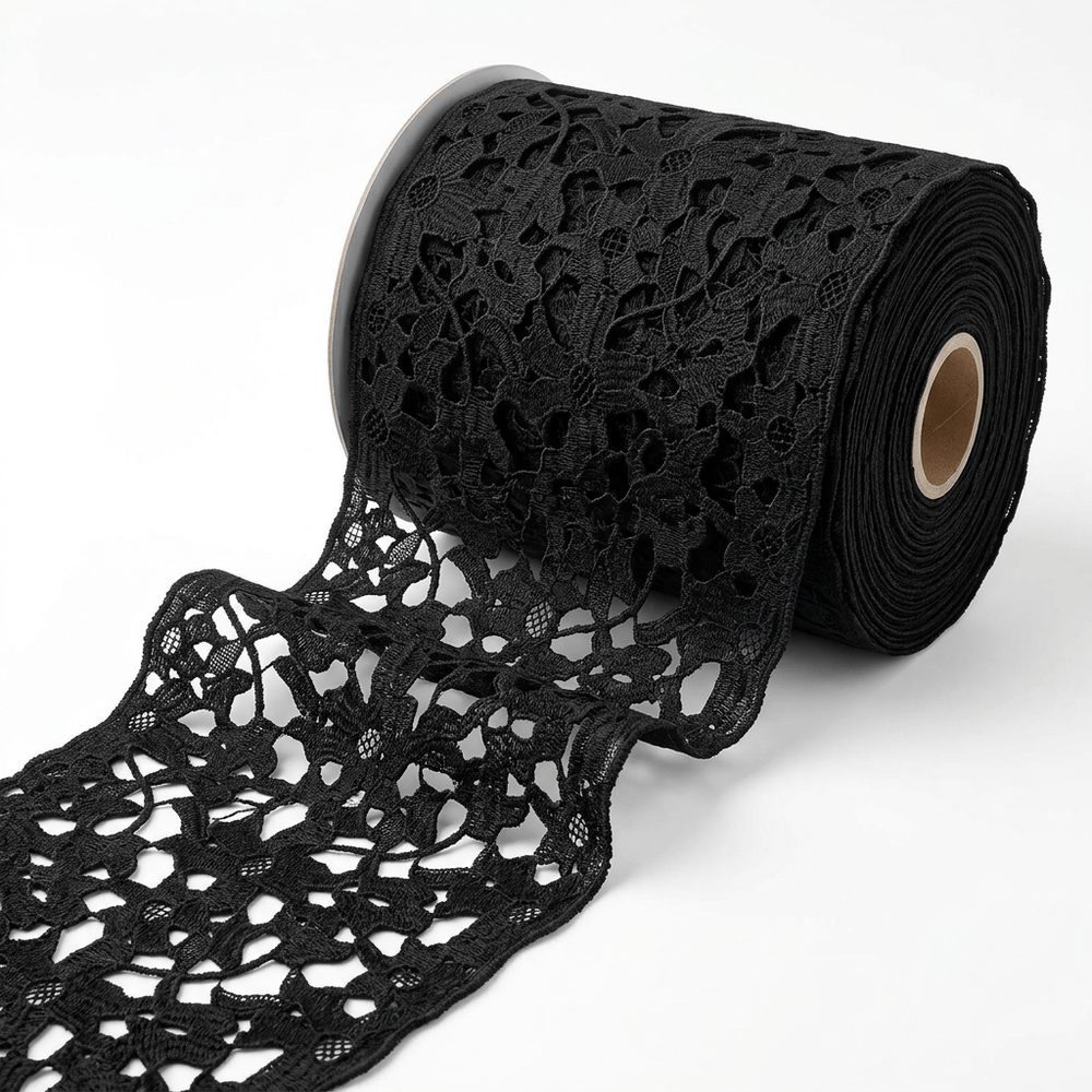 Black Polyester Lace Set of 5 Meter | B-53