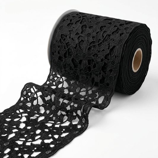 Black Polyester Lace Set of 5 Meter | B-53