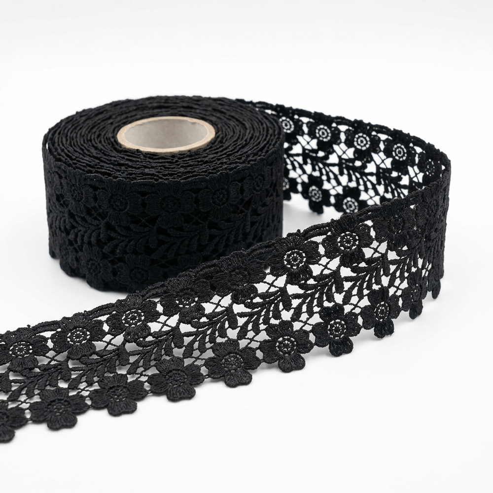 Black Polyester Lace Set of 5 Meter | B-55